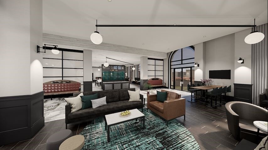 Lobby at our Alpharetta hotel