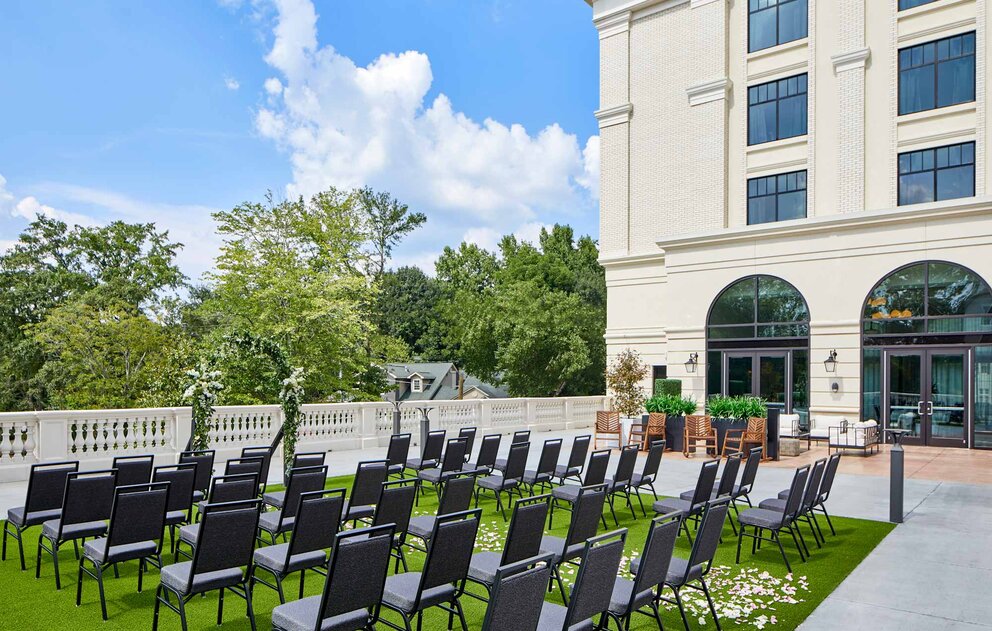 Terrace Wedding in Alpharetta